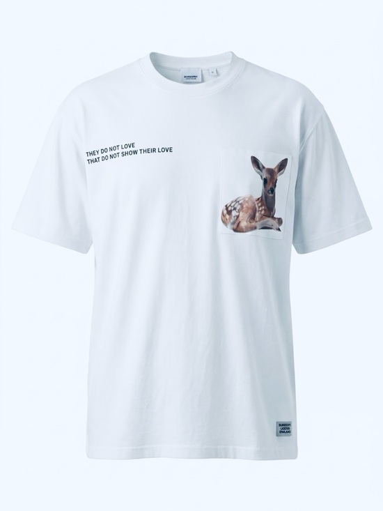 Burberry Other - Burberry They Do Not Love Bambi Graphic Shirt - White - Size Oversized S - Mens